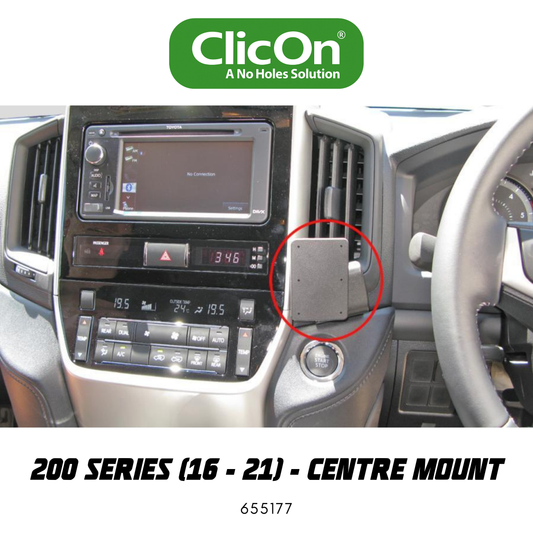 ClicOn Dash Mount - Suit 200 Series Landcruiser 16-21 - Centre Mount (655177)