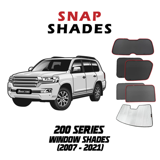 Suits Toyota LandCruiser 200 Series | Lexus LX570 Car Window Shades (J200; 2007-2021)