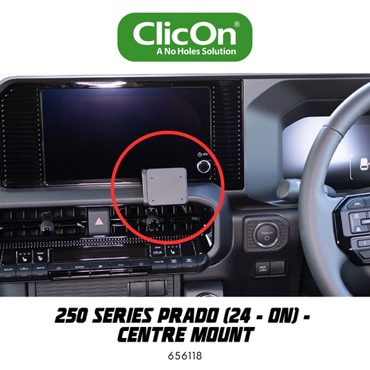 ClicOn Dash Mount - Suit 250 Series Prado 24-ON - Centre Mount (656118)