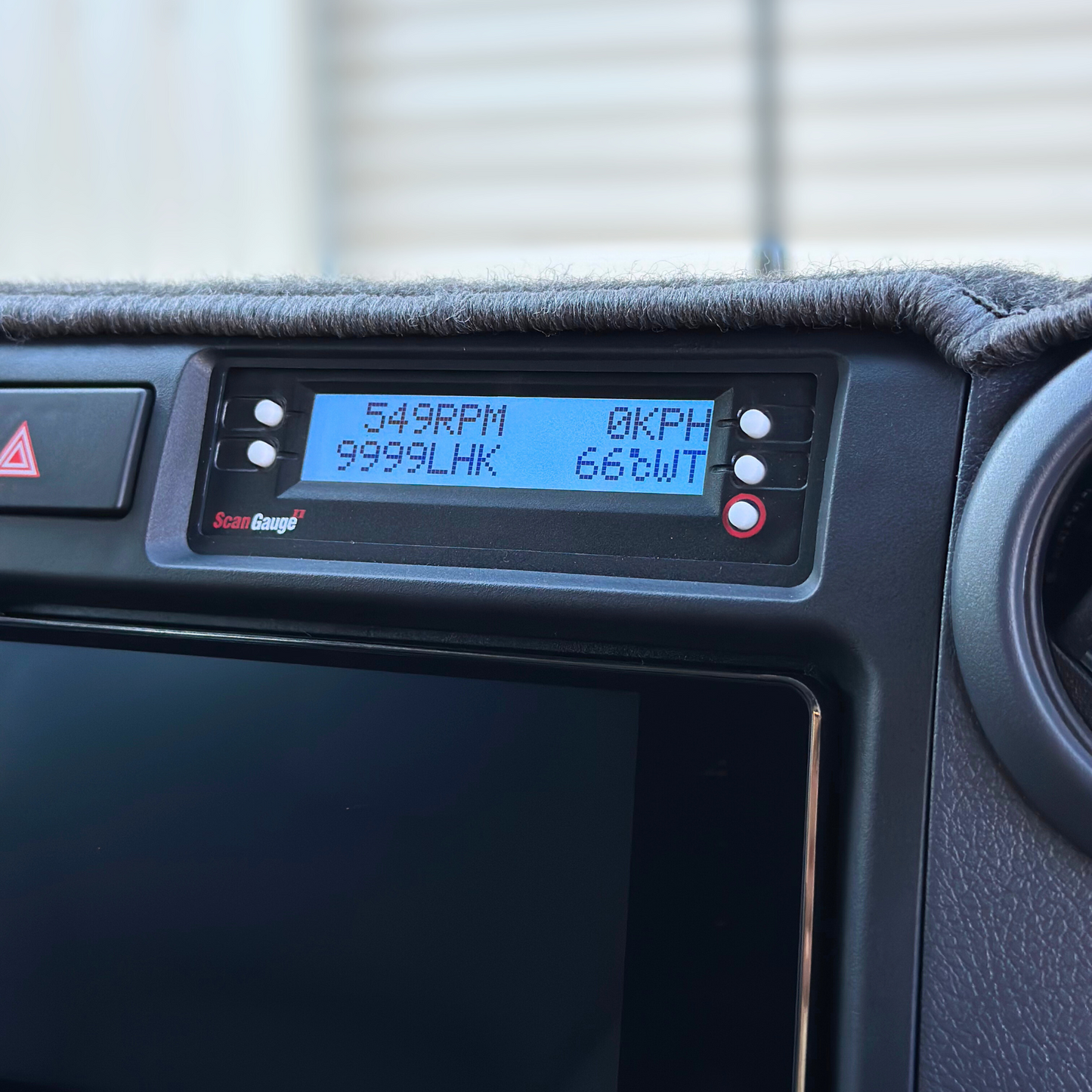 Radio Surround Panel with Scangauge2 Mount - Suitable for use with 70 Series Landcruiser 2009-2023 PRE-FACELIFT