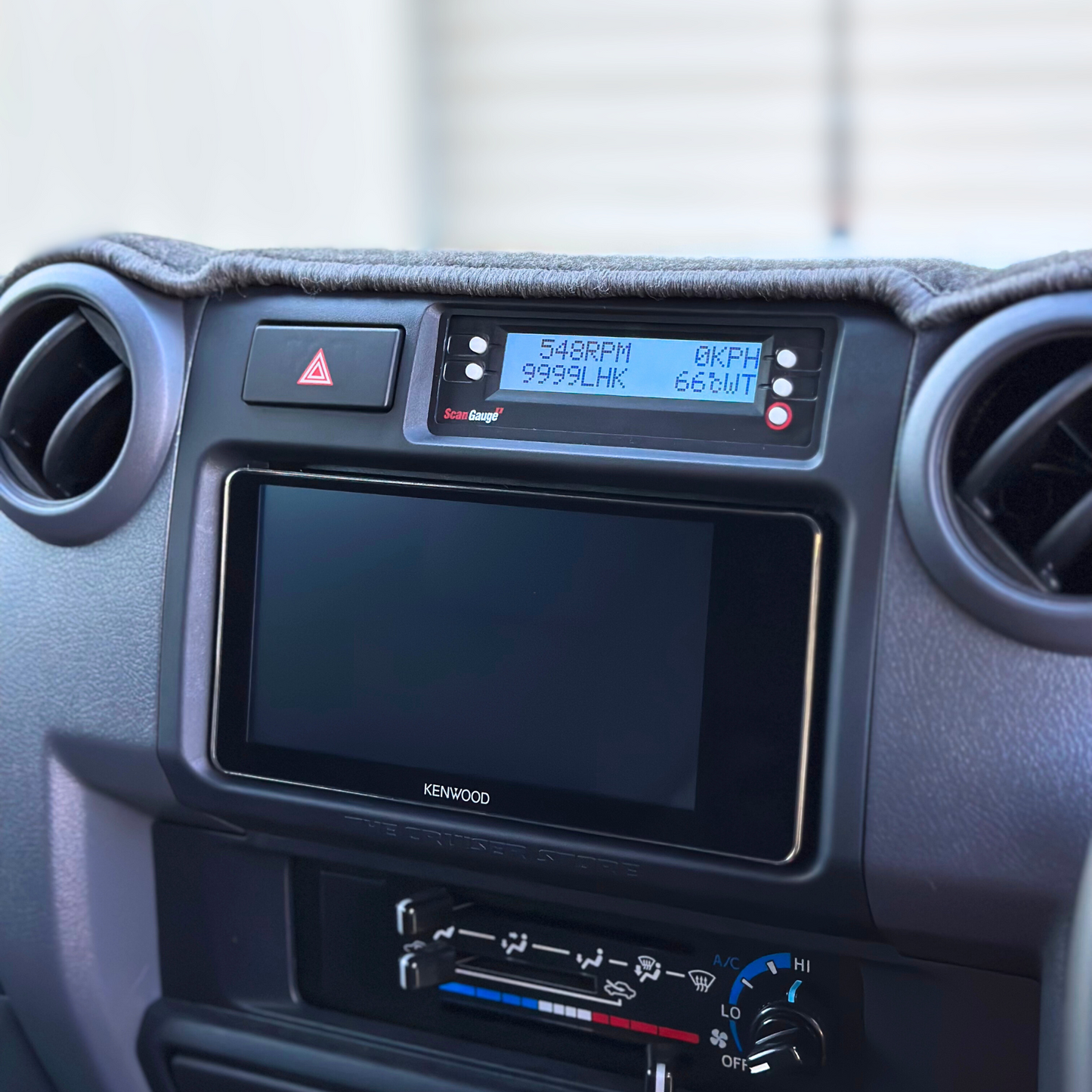 Radio Surround Panel with Scangauge2 Mount - Suitable for use with 70 Series Landcruiser 2009-2023 PRE-FACELIFT