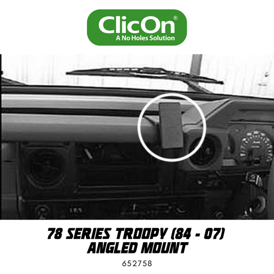 ClicOn Dash Mount - Suit 78 Series Troopy 84-07 - Angled Mount (652758)