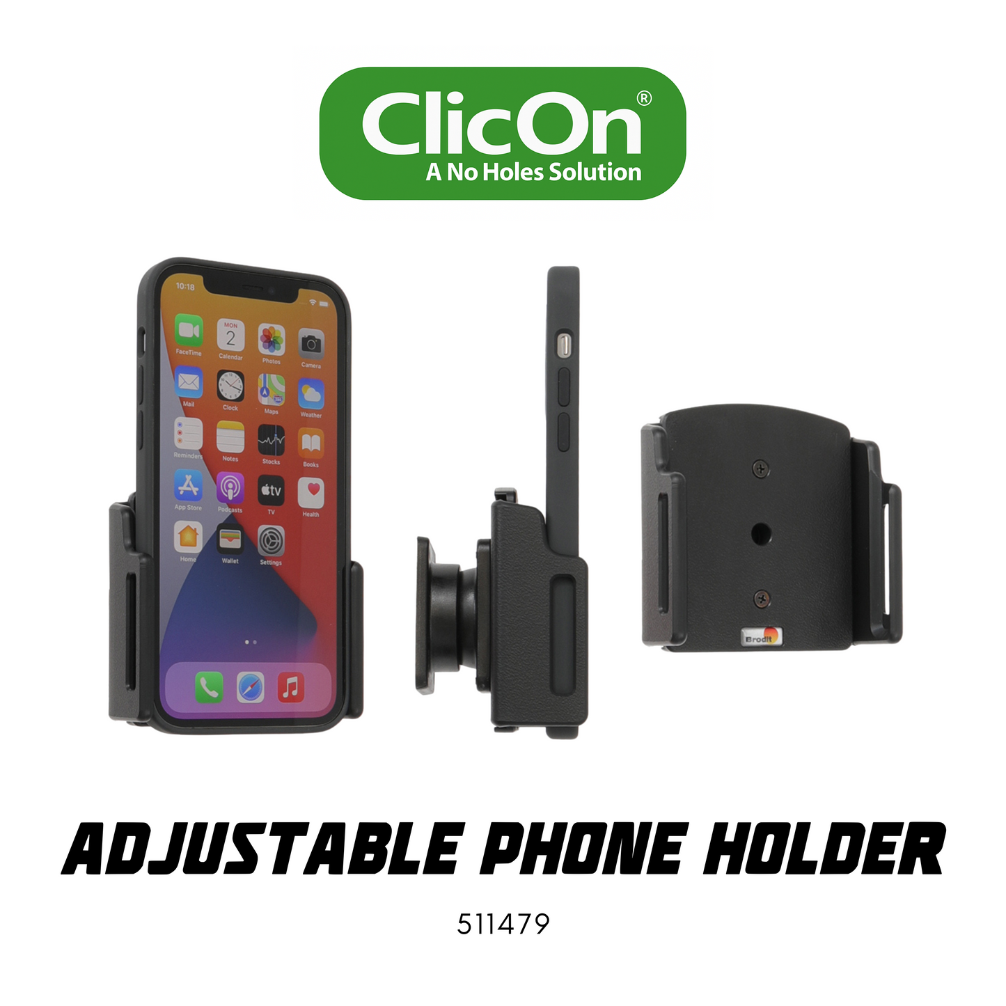 ClicOn Adjustable Phone Holder (511479)