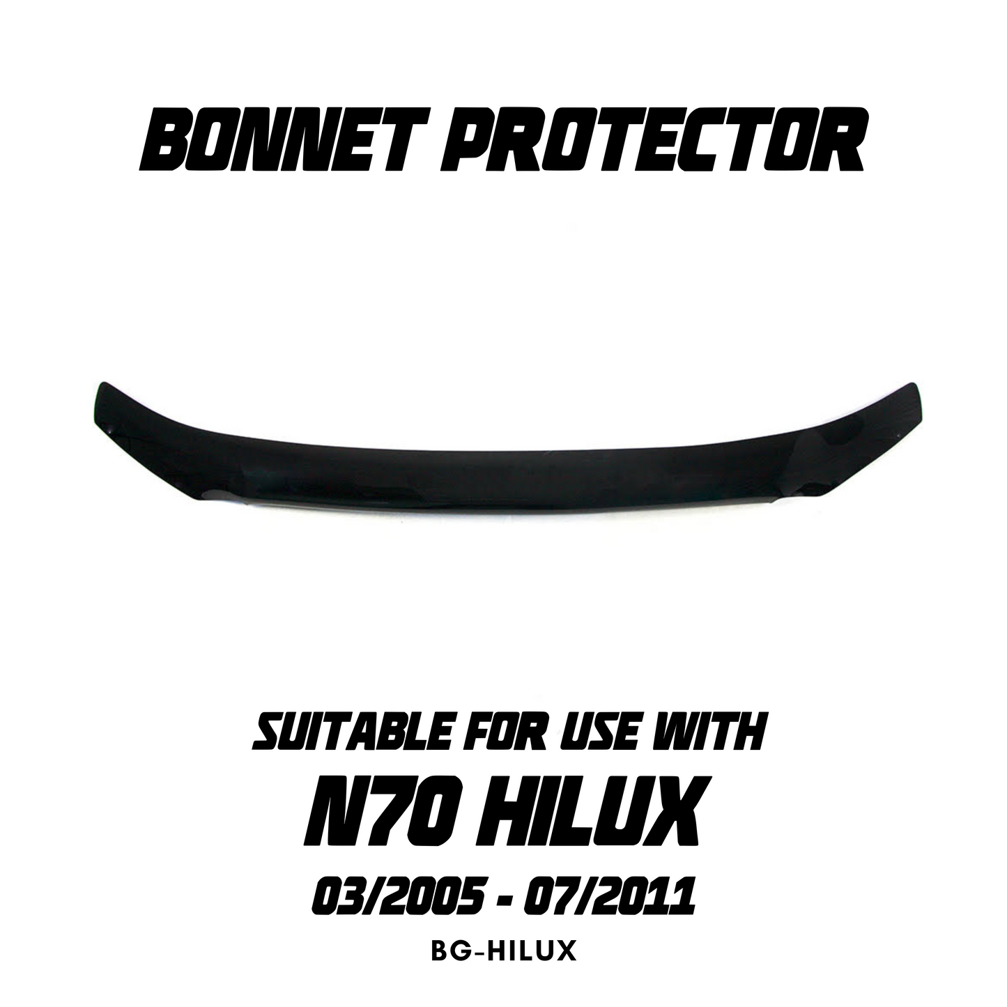 OCAM Bonnet Protector - Suitable for use with N70 Hilux 03/2005-07/2011