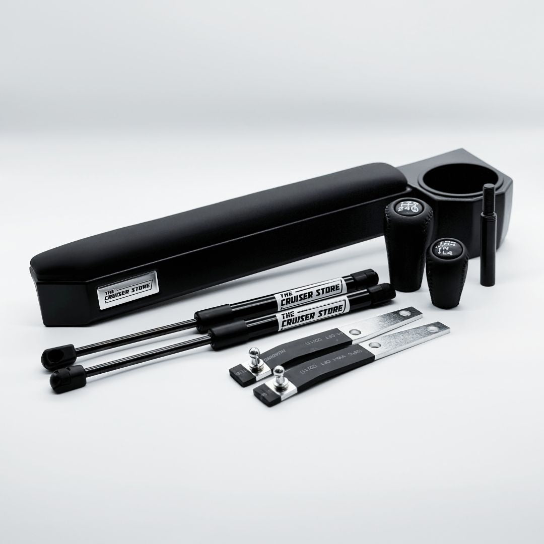Armrest, Leather Gear Knob Set, Extension & Struts - To Suit 70 Series LandCruiser