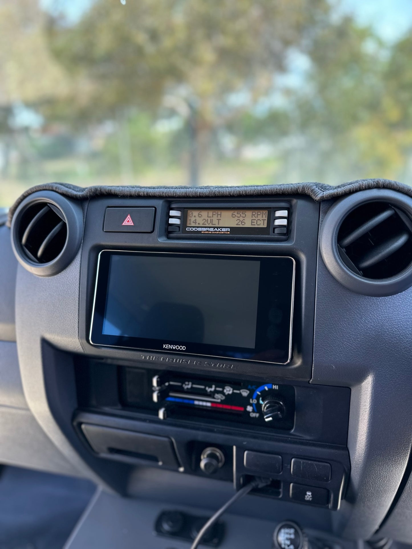 Radio Surround Panel with Codebreaker Mount - Suitable for use with 70 Series Landcruiser 2009-2023 PRE-FACELIFT