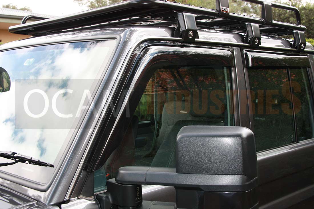 OCAM Weather Shields (4pce) - Suitable for use with 70 Series LandCruiser 2007-ON