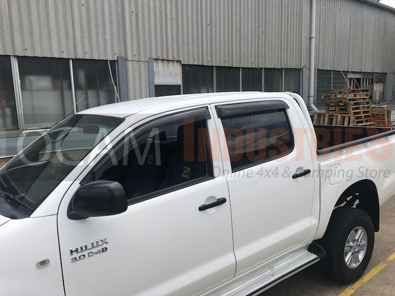 OCAM Weather Shields (4pce) - Suitable for use with N70 Hilux 2005-07/2011 Dual Cab