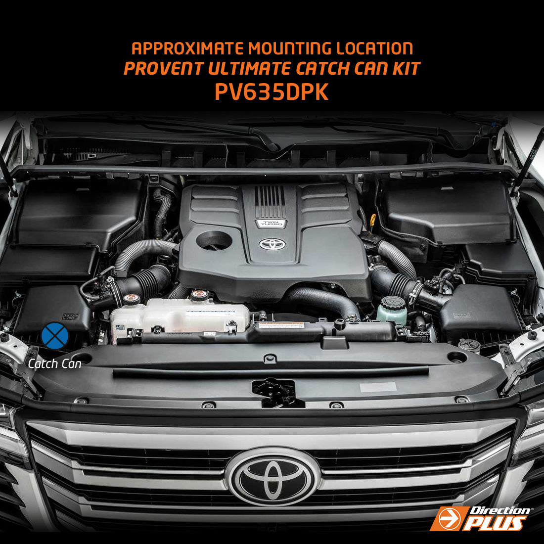 ProVent Catch Can Kit - Suitable for Landcruiser 300 Series (2022 - ON) - PV635DPK