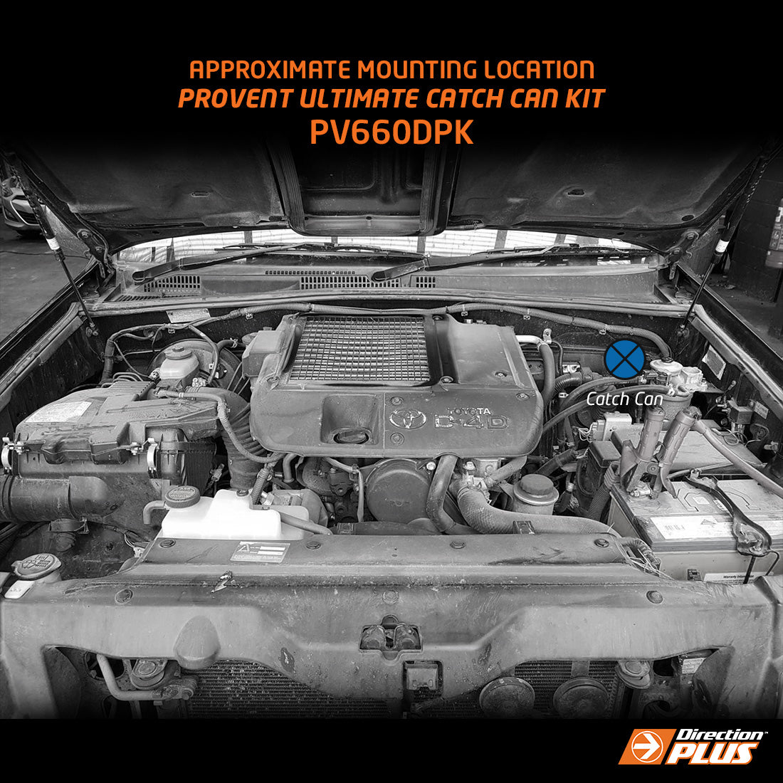 ProVent Catch Can Kit - Suitable for Prado 120 (2003 - 2009) - PV660DPK