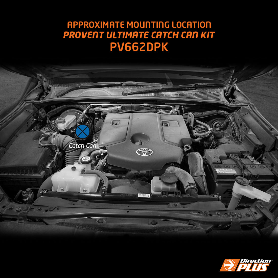 ProVent Catch Can Kit - Suitable for Hilux N80 / Fortuner (2016-ON) - PV662DPK
