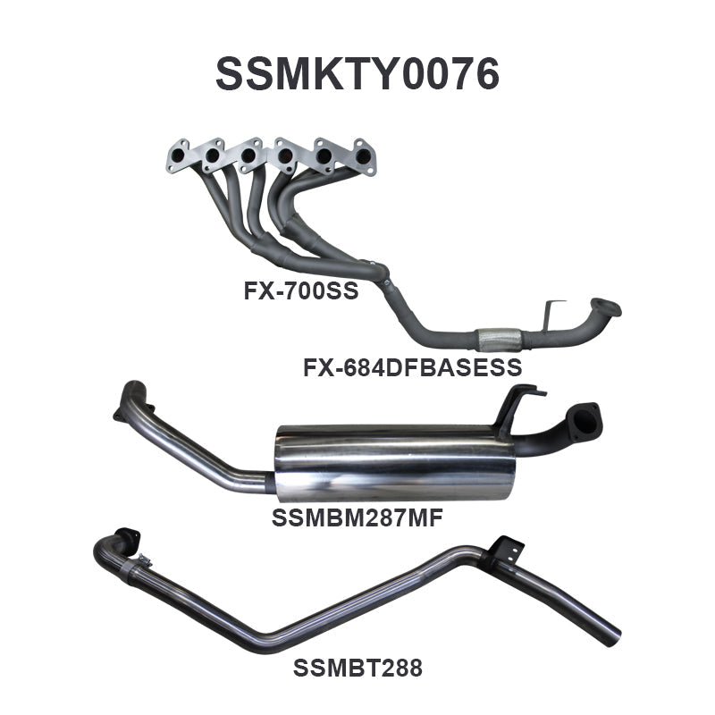 Manta Exhaust System - LandCruiser HZJ80 4.2L 1HZ Diesel Wagon