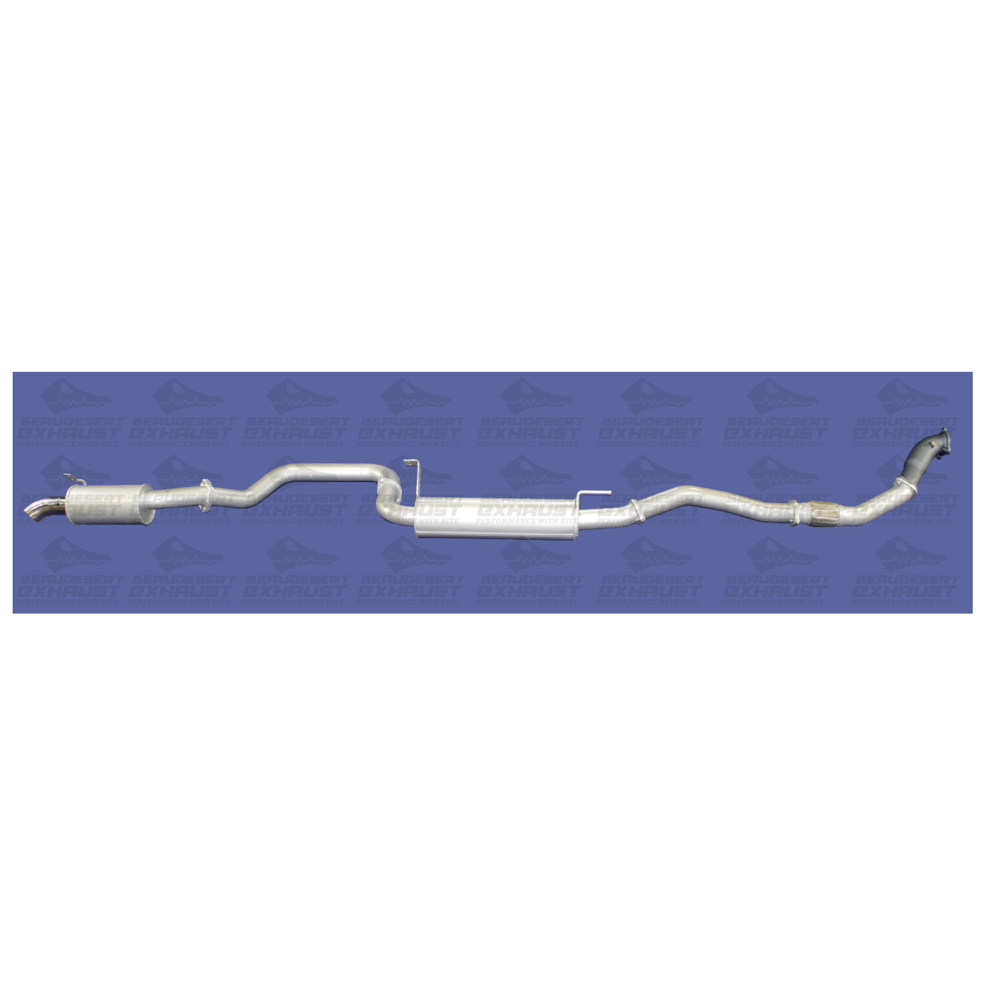 Beaudesert Exhaust - Suitable for TOYOTA LANDCRUISER 1998-2007 105 Series Solid Axle 4.2L 1HZ Turbo Diesel Exhaust