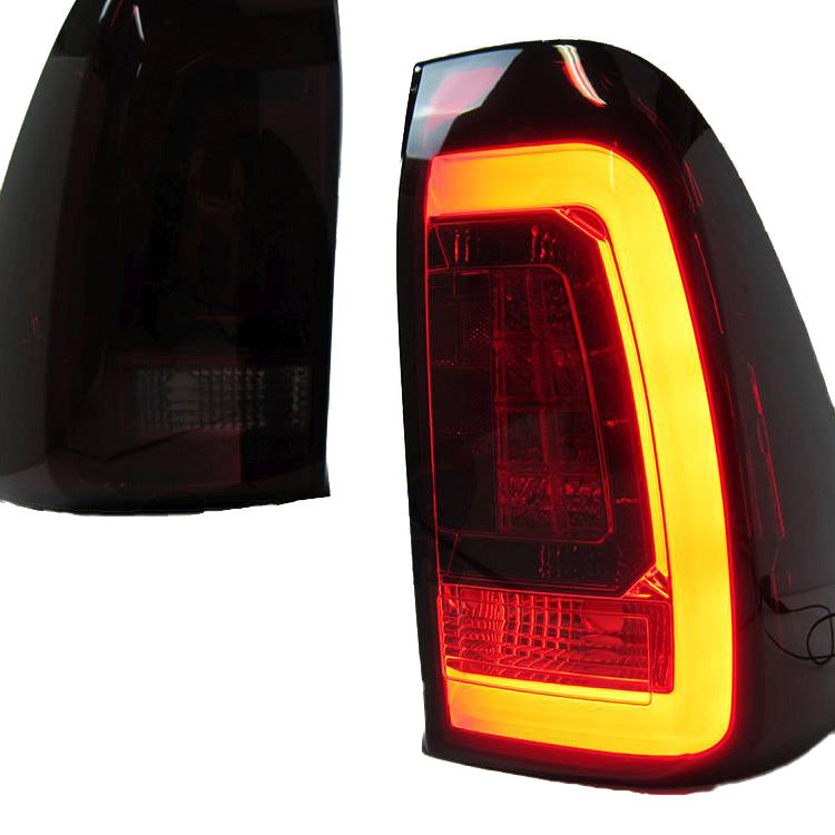 Smoke Red LED 3D Tail Lights Fit For Toyota Hilux REVO SR5 VIGO (2015-2020)