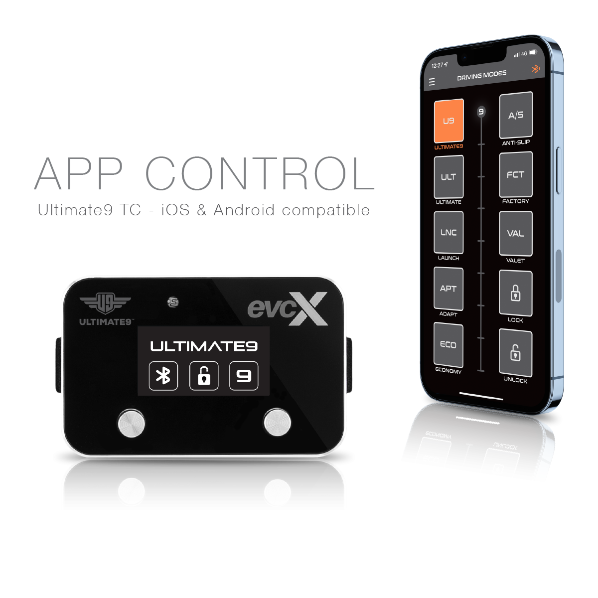 Ultimate9 evcX Throttle Controller - Suitable for TOYOTA LANDCRUISER 2007 - 2021 (200 Series)