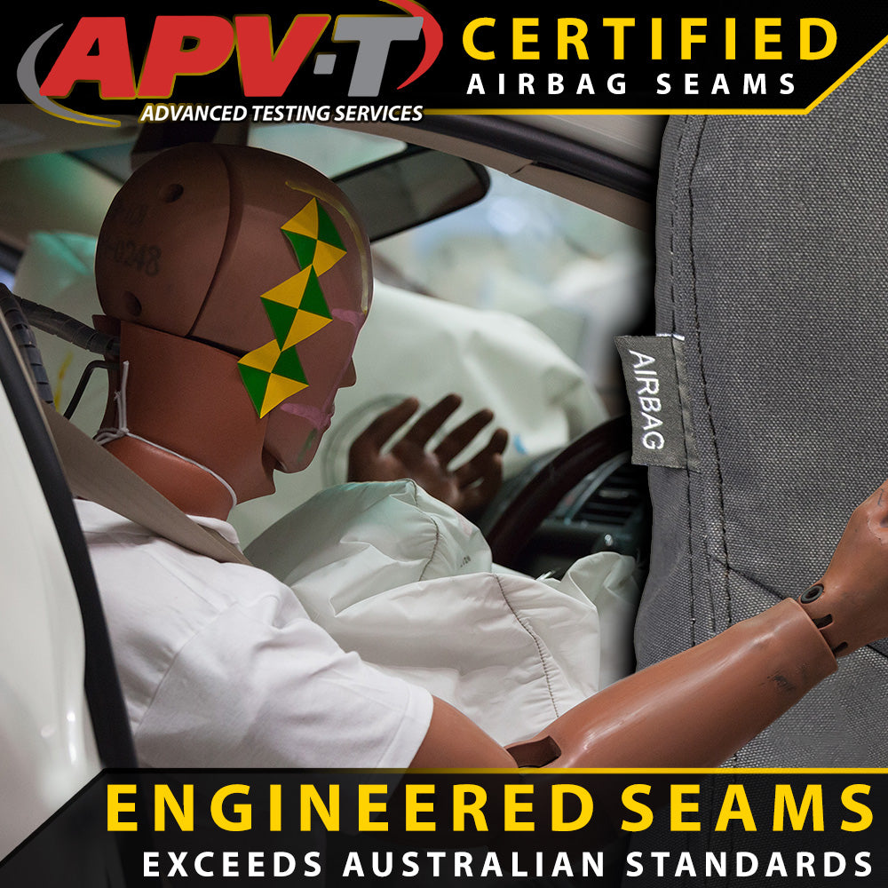 Razorback 4x4 XP7 Heavy Duty Canvas 2x Front Seat Covers Suitable for a Toyota Prado 150 (PRE FACELIFT)
