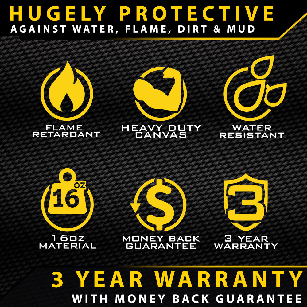 Razorback 4x4 XP7 Heavy Duty Canvas 2x Front Seat Covers suitable for a Toyota Landcruiser 78 Series (Made to Order)