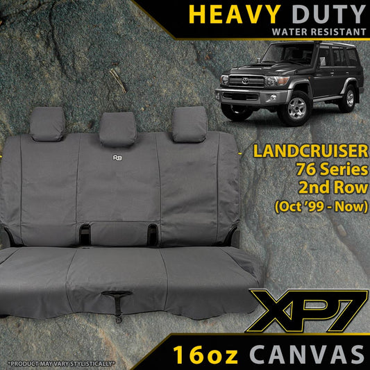 Razorback 4x4 XP7 Heavy Duty Canvas Rear Row Seat Covers suitable for a Toyota Landcruiser 76 Series (Made to Order)