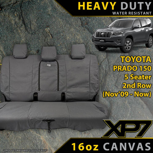 Razorback 4x4 XP7 Heavy Duty Canvas Rear Seat Covers Suitable for a Toyota Prado 150 (5 SEATER)
