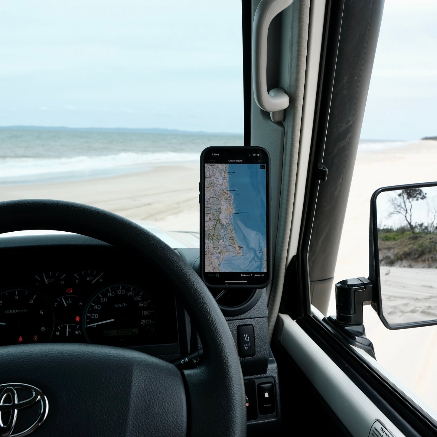 Phone Mount - Suitable for use with 70 Series LandCruiser (2009-ON)