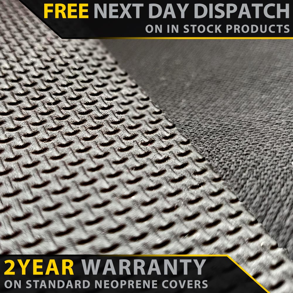 Razorback 4x4 GP4 Standard Neoprene Rear Row Seat Covers suitable for a Toyota Landcruiser 200 Series Sahara (Pre Facelift) (Made to Order)