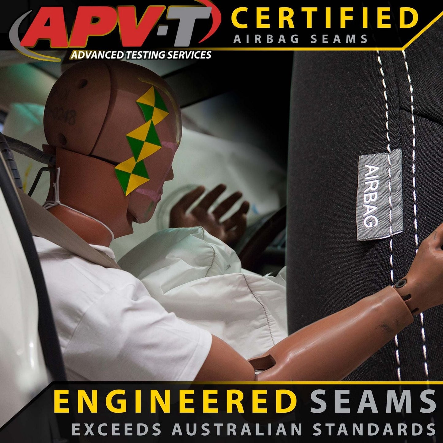 Razorback 4x4 GP6 Premium Neoprene Front Seat Covers For a Toyota HiLux 8th Gen (Leather Seats Only) SR5, Rugged X & Rogue (Sep 2015 - Current)