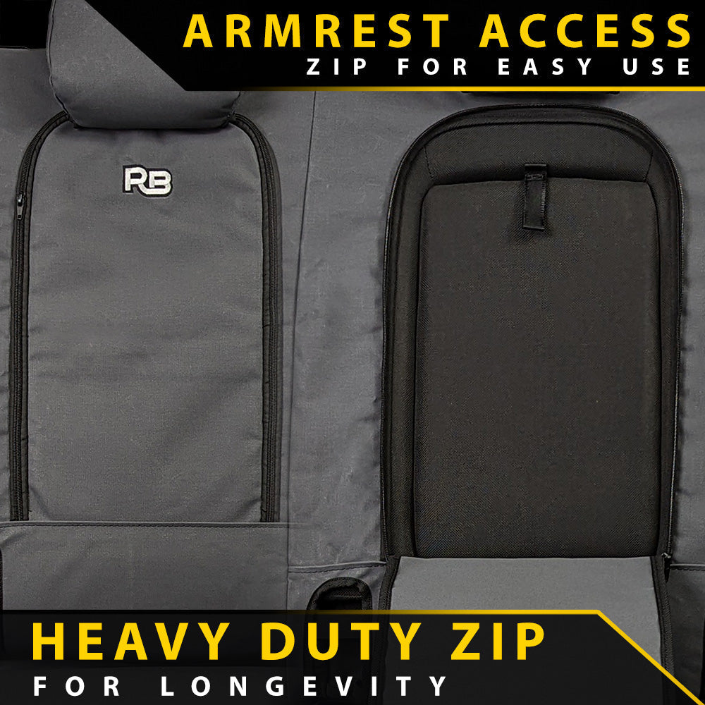 Razorback 4x4 XP7 Heavy Duty Canvas Rear Seat Covers Suitable for a Toyota Prado 150 (5 SEATER)