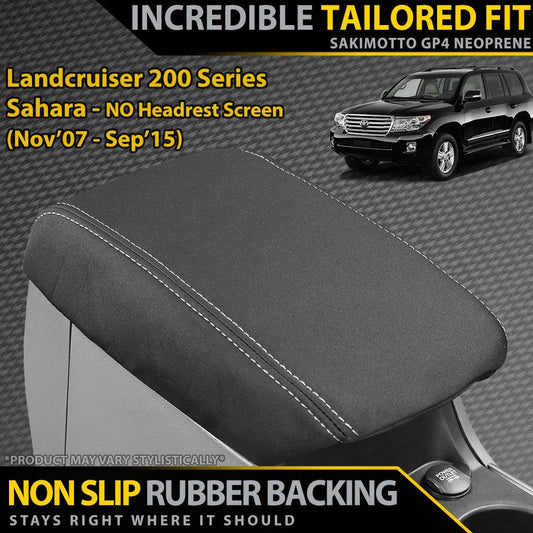 Razorback 4x4 GP4 Standard Neoprene Console Lid Cover suitable for a Toyota Landcruiser 200 Series Sahara (Pre Facelift) (In Stock)