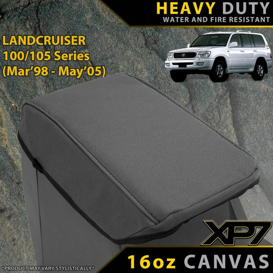 Razorback 4x4 XP7 Heavy Duty Canvas Console Lid Cover suitable for a Toyota Landcruiser 100/105 Series GXL, GXV & RV (Made to Order)