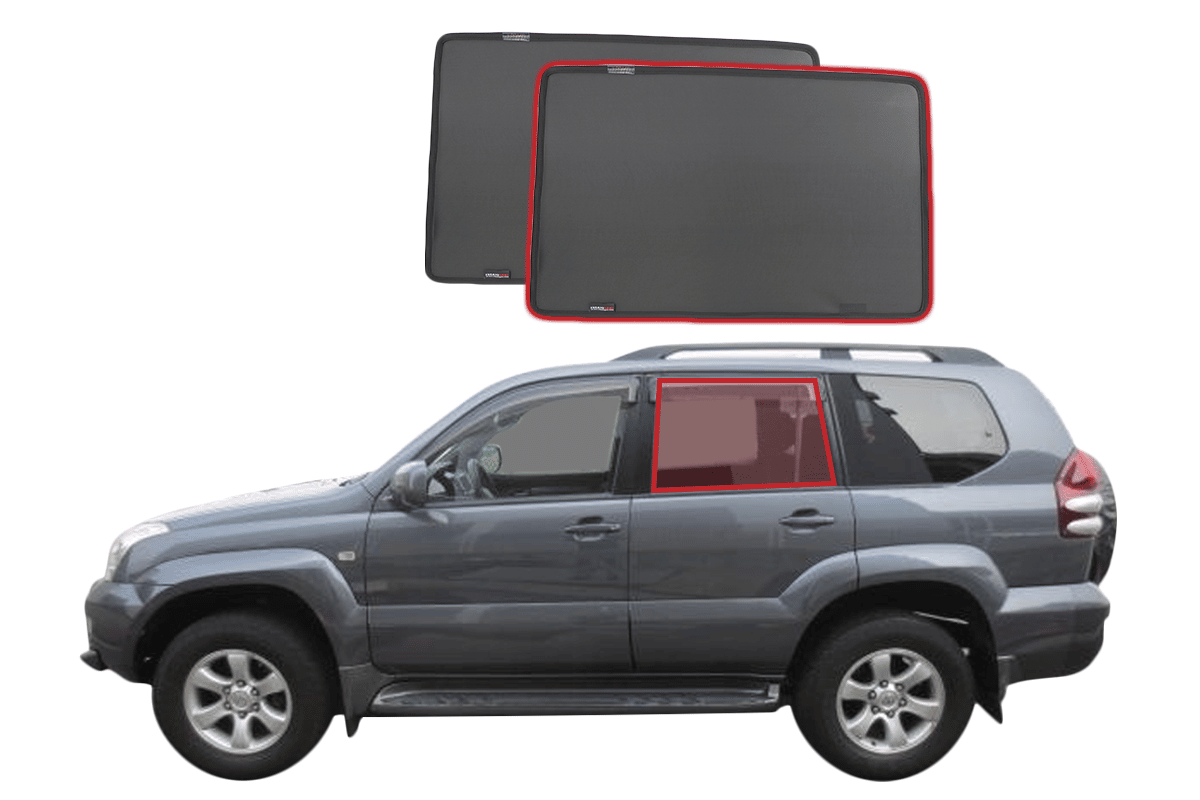Suits Toyota LandCruiser Prado 120 Series | Lexus GX 470 Car Window Shades (J120; 2003-2009)