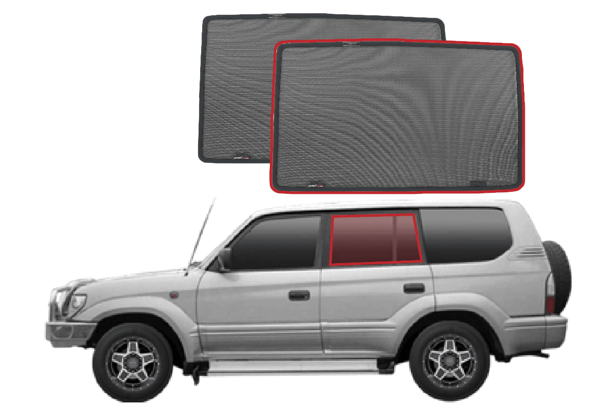 Suits Toyota LandCruiser Prado 90/95 Series Car Window Shades (J90, J95; 1996-2002)