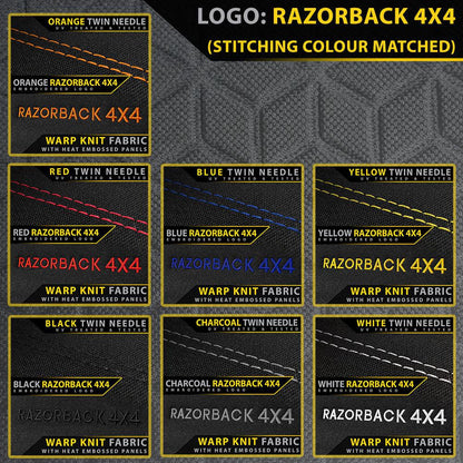 Razorback 4x4 - Toyota Landcruiser 300 Series - GR Sport - GP6 Premium Neoprene 2x Front Row Seat Covers (Made to Order)