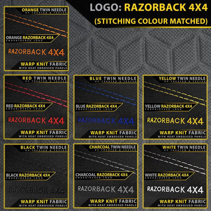 Razorback 4x4 - Toyota Hilux 8th Gen 48V V-Active (Leather Seats) - SR5 & Rogue - GP6 Premium Neoprene 2x Front Seat Covers (Available)