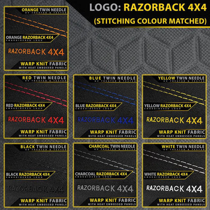 Razorback 4x4 - Toyota Hilux 8th Gen 48V V-Active (Cloth Seats) - SR & SR5 - GP6 Premium Neoprene 2x Front Seat Covers (Available)