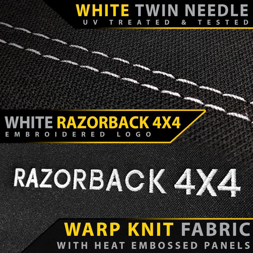 Razorback 4x4 - Toyota Hilux 8th Gen 48V V-Active - Dual Cab - GP6 Premium Neoprene Rear Row Seat Covers (Available)