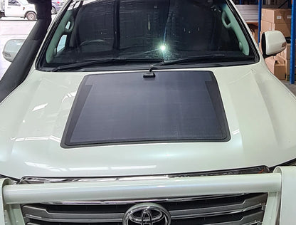 Bonnet Solar Panel - Suitable for Toyota Landcruiser 60 & 200 Series - 100-Watt