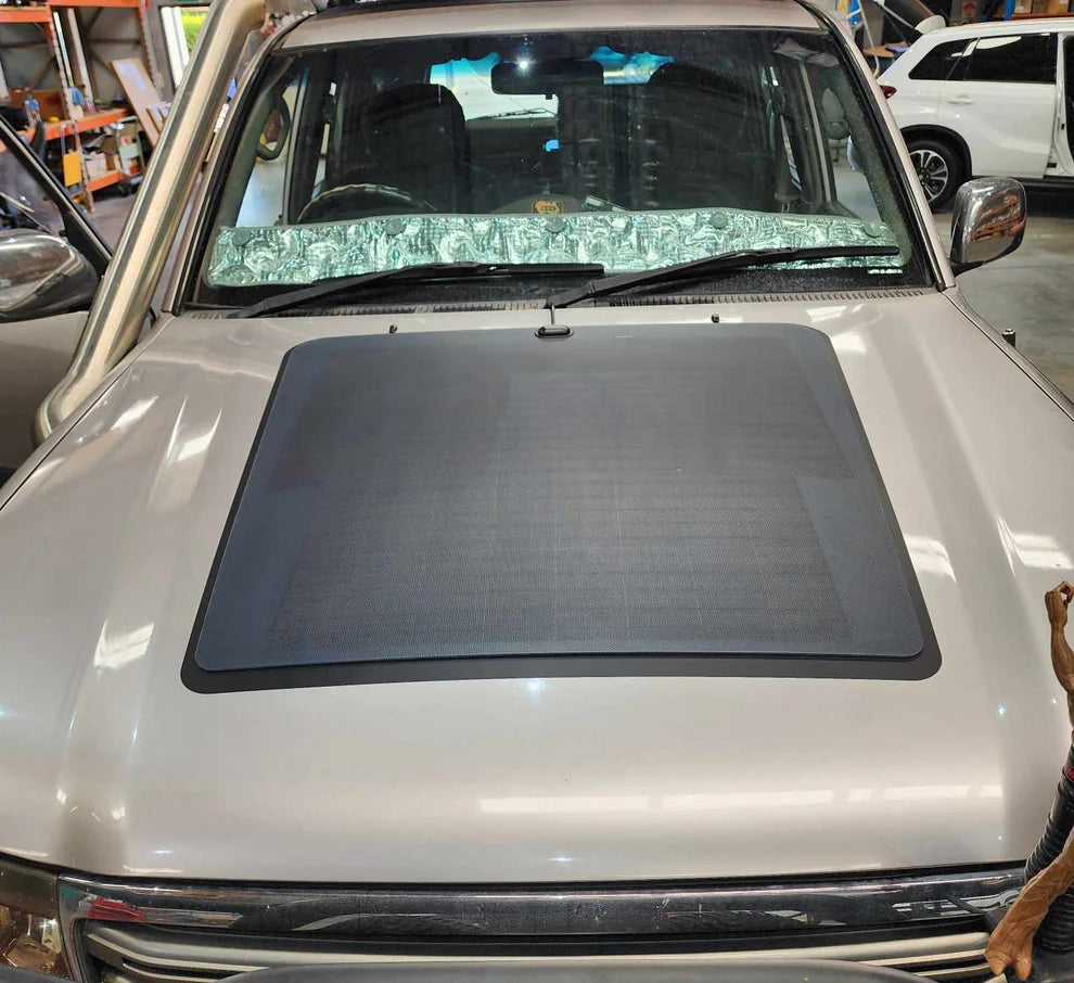 Bonnet Solar Panel - Suitable for Toyota Landcruiser 100 Series - 115-Watt