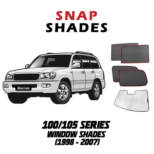 Suits Toyota LandCruiser 100/105 Series | Lexus LX Car Window Shades (J100; 1998-2007)