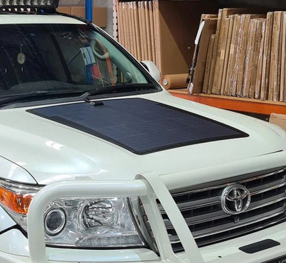 Bonnet Solar Panel - Suitable for Toyota Landcruiser 60 & 200 Series - 100-Watt