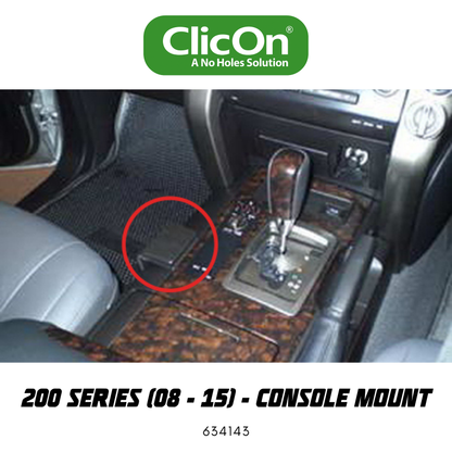 ClicOn Dash Mount - Suit 200 Series Landcruiser 08-15 - Console Mount (634143)