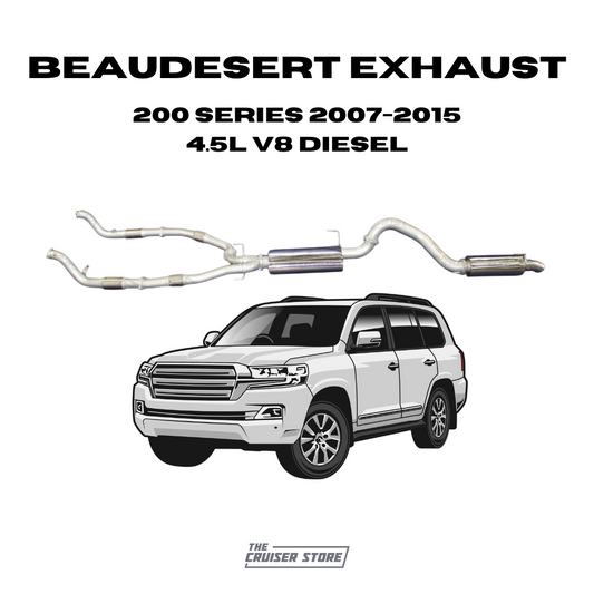 Beaudesert Exhaust - Suitable for TOYOTA LANDCRUISER 2007-2015 200 Series 4.5L V8 Diesel Exhaust