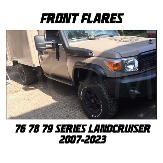 Kut Snake Front Flares Set (2PCE) - Suitable for Toyota Landcruiser 76 78 79 Series 2007-2023 (Code #10)