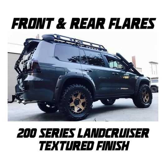 Kut Snake Flares Front & Rear Set - Suitable for Toyota Landcruiser 200 Series ABS, Texture Finish (Code #38)