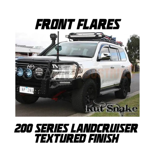 Kut Snake Front Flares Set - Suitable for Toyota Landcruiser 200 Series ABS Textured Finish (Code #38)