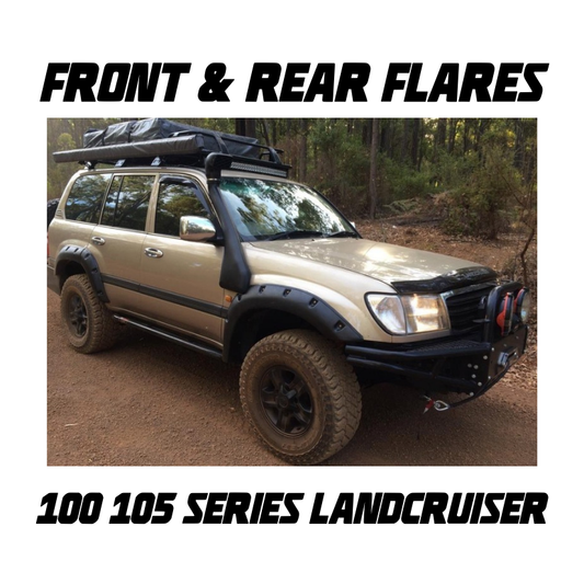 Kut Snake Flares Front & Rear Set - Suitable for Toyota Landcruiser 100 105 Series ABS (Code #28-1)