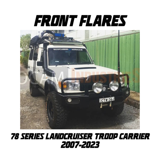 Kut Snake Front Flares Set - Suitable for Toyota Landcruiser 78 Series Troop Carrier 2007-2023 (Code #10)