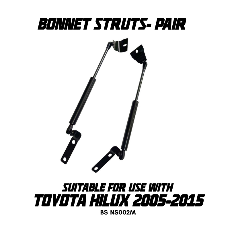 Bonnet Struts (Pair) - Suitable For Toyota HiLux 2005-2015