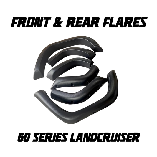 Kut Snake Flares Front & Rear Set - Suitable for Toyota Landcruiser 60 Series, ABS (Code #57)