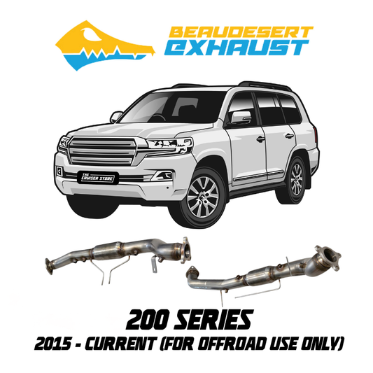 Beaudesert Exhaust Turbo Back Pipes - Suitable for LANDCRUISER 2015 - Present 200 Series