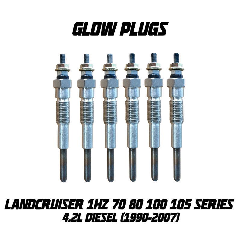 aftermarket-12V-battery-replacement-glow-plug-for-toyota-landcruiser-4.2L-1HZ-diesel-engine-models-set-of-6